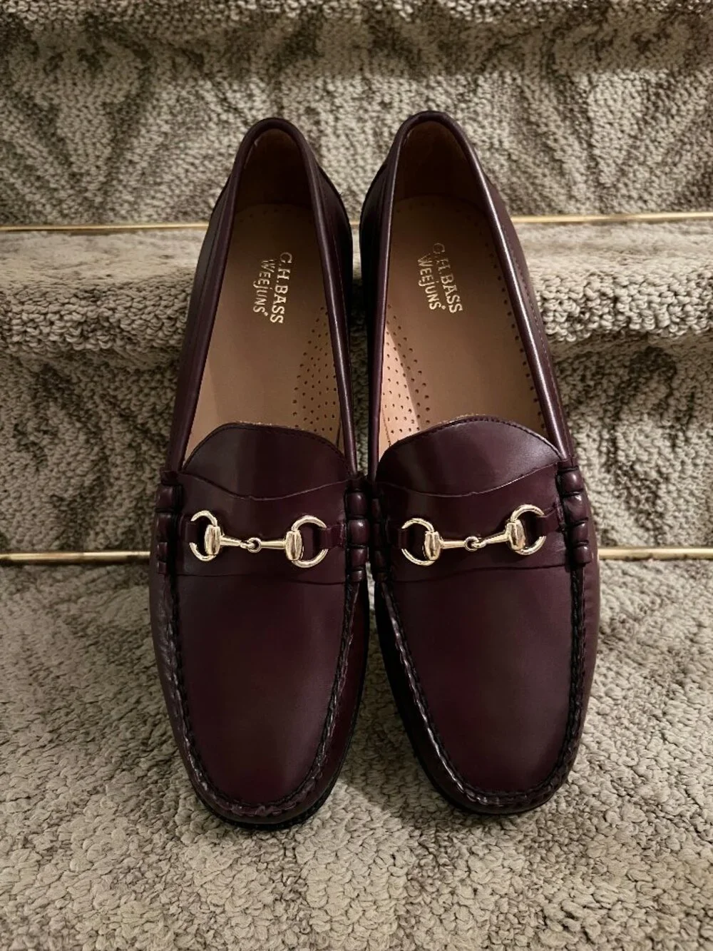 NWOB Men's G.H. Bass Weejuns Horsebit Loafers Shoes in Cordovan Wine US Size 12